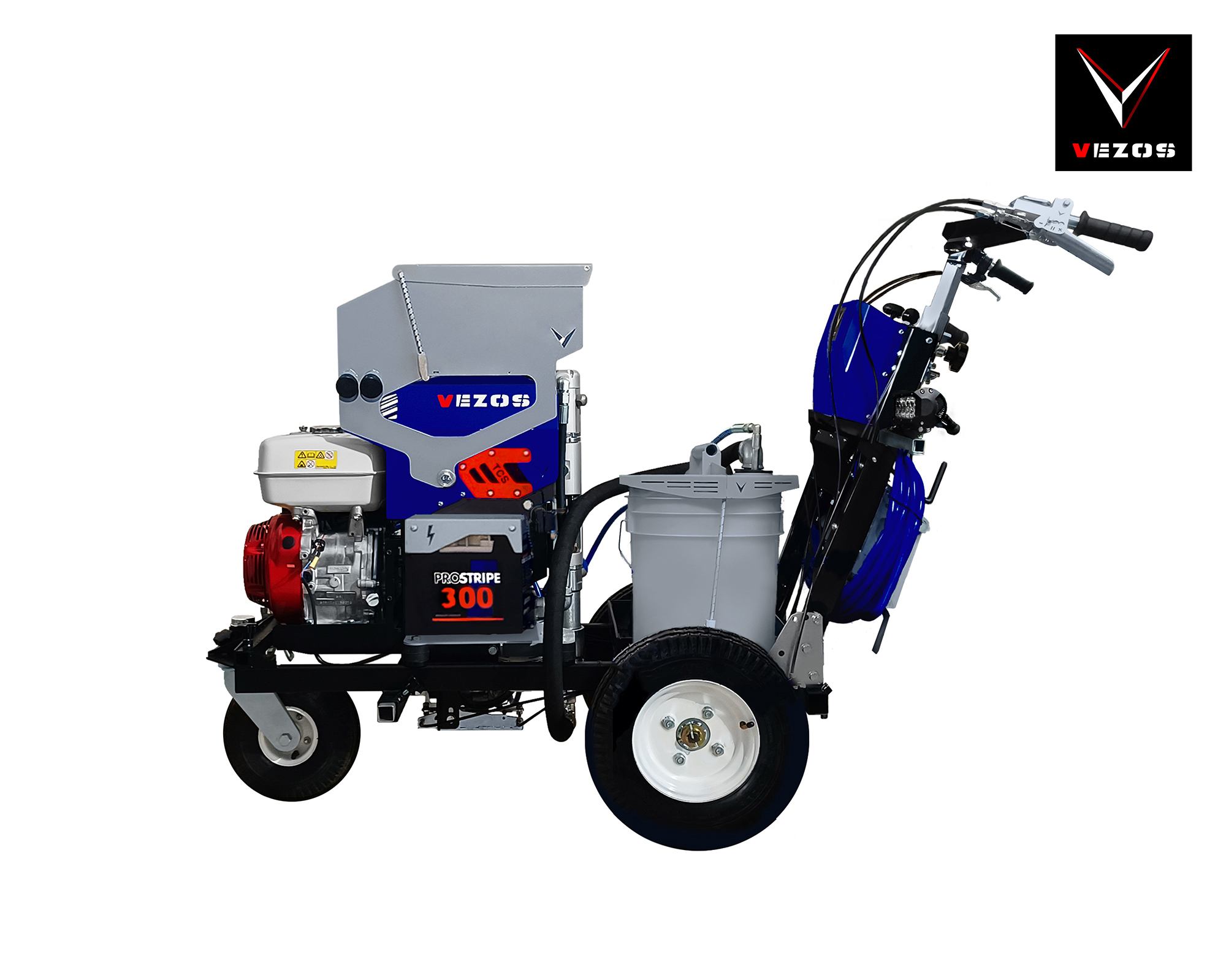 self propelled line striper vezos prostripe 300 with gravity glass beads