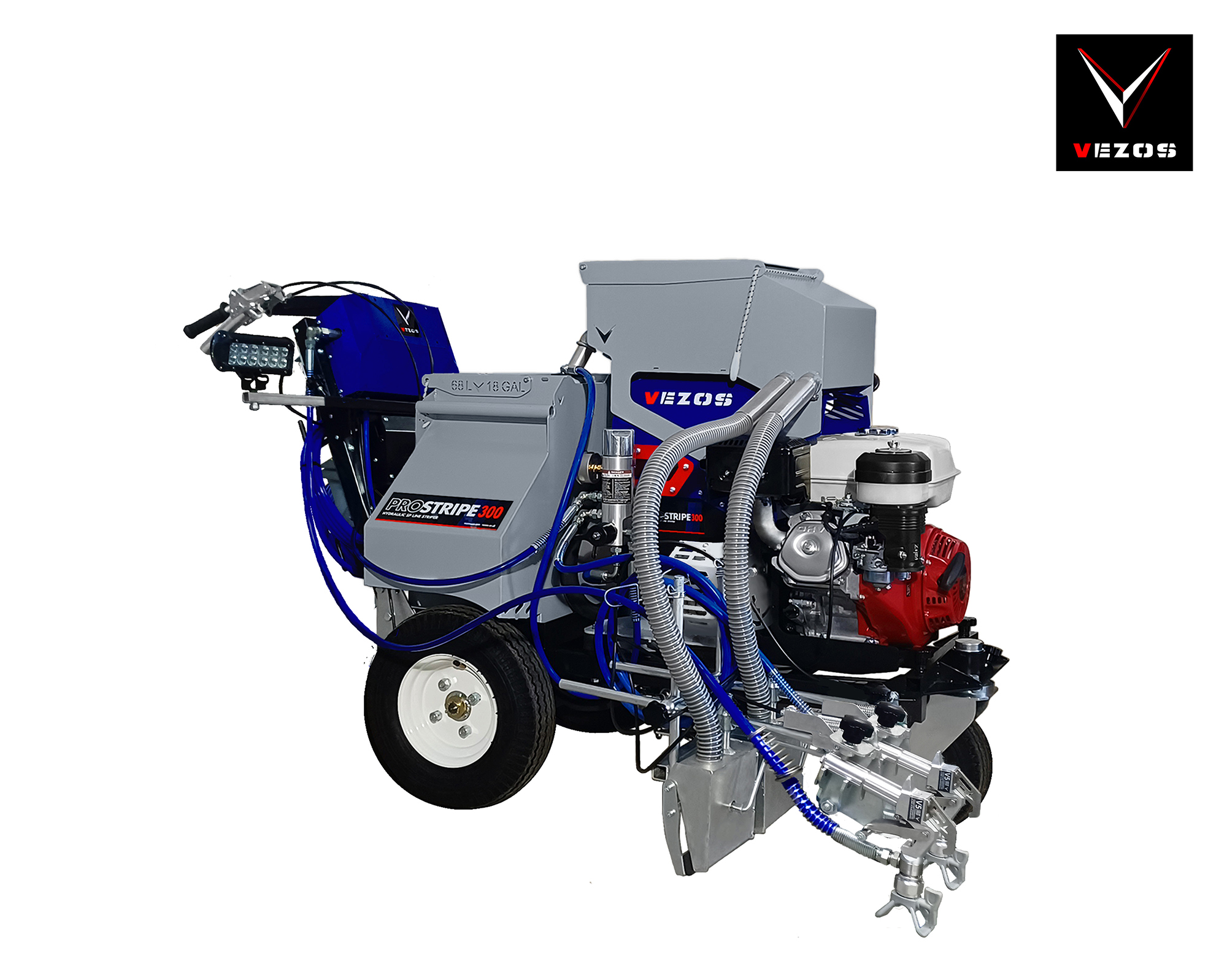 self propelled line striper vezos prostripe 300 with paint hopper