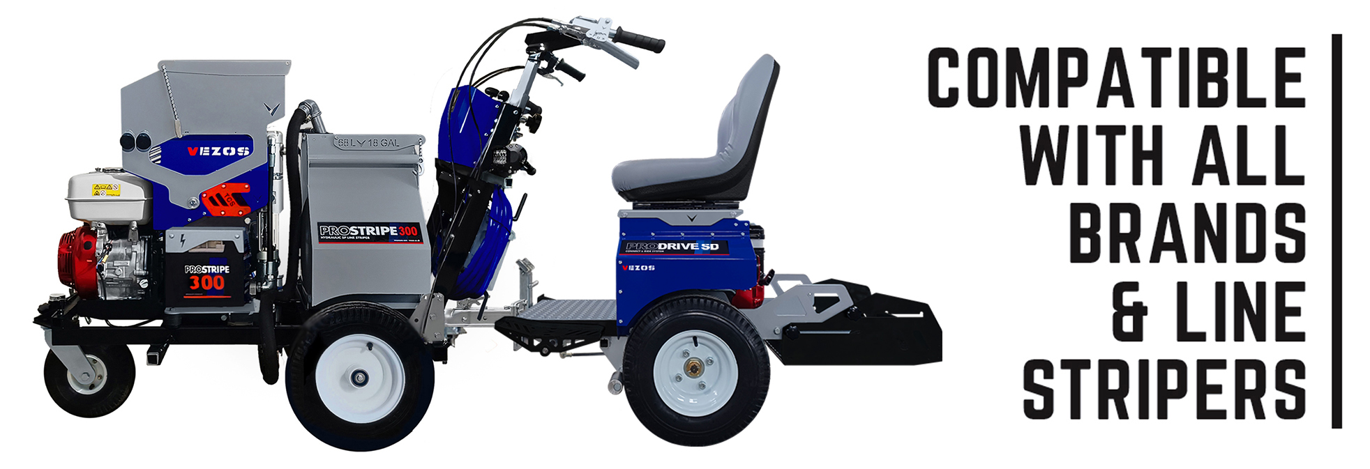 ride-on line striper driver