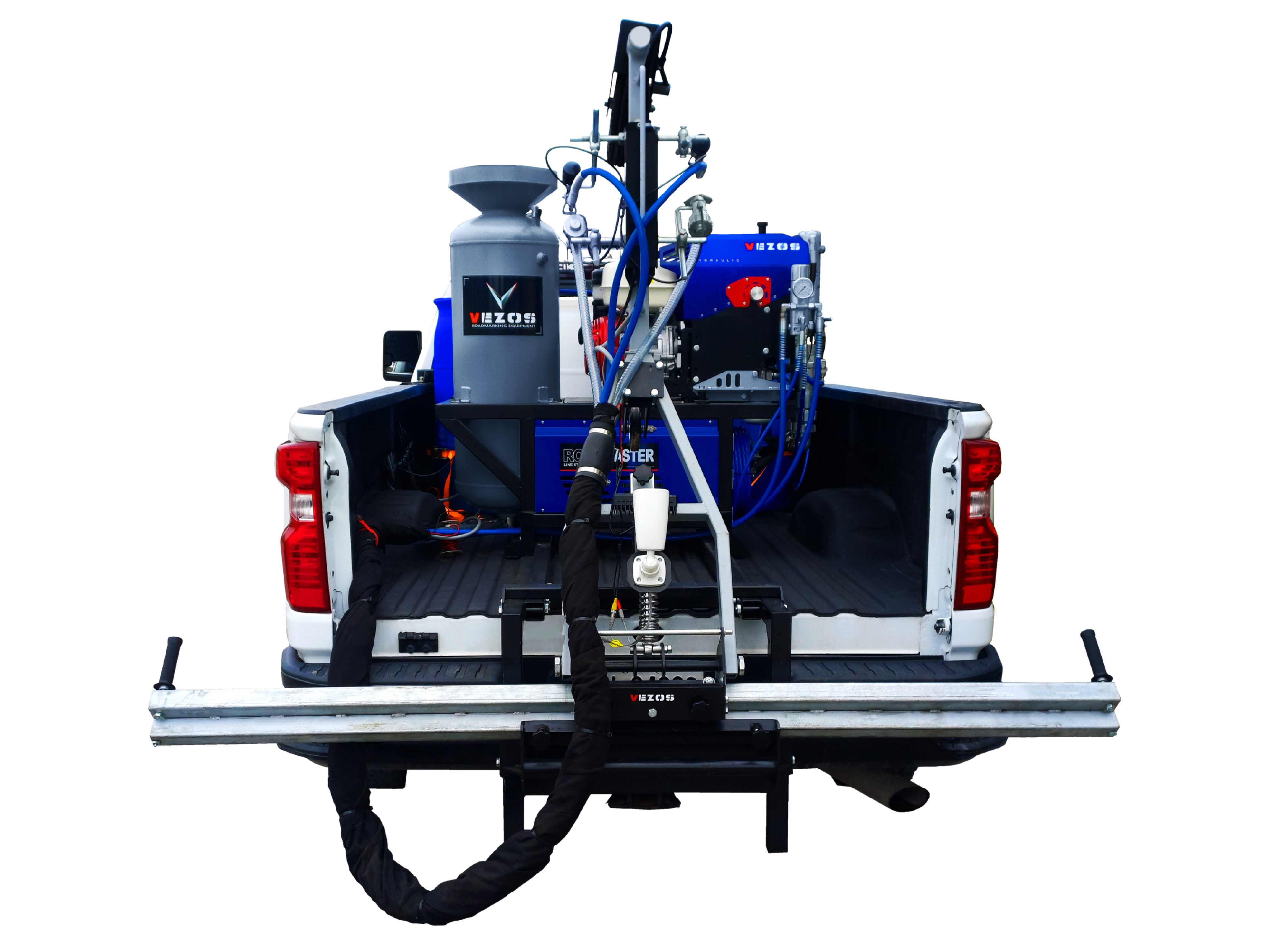 truck mounted road marking kit vezos roadmaster 2.5 - line striping pickup - road marking pickup truck
