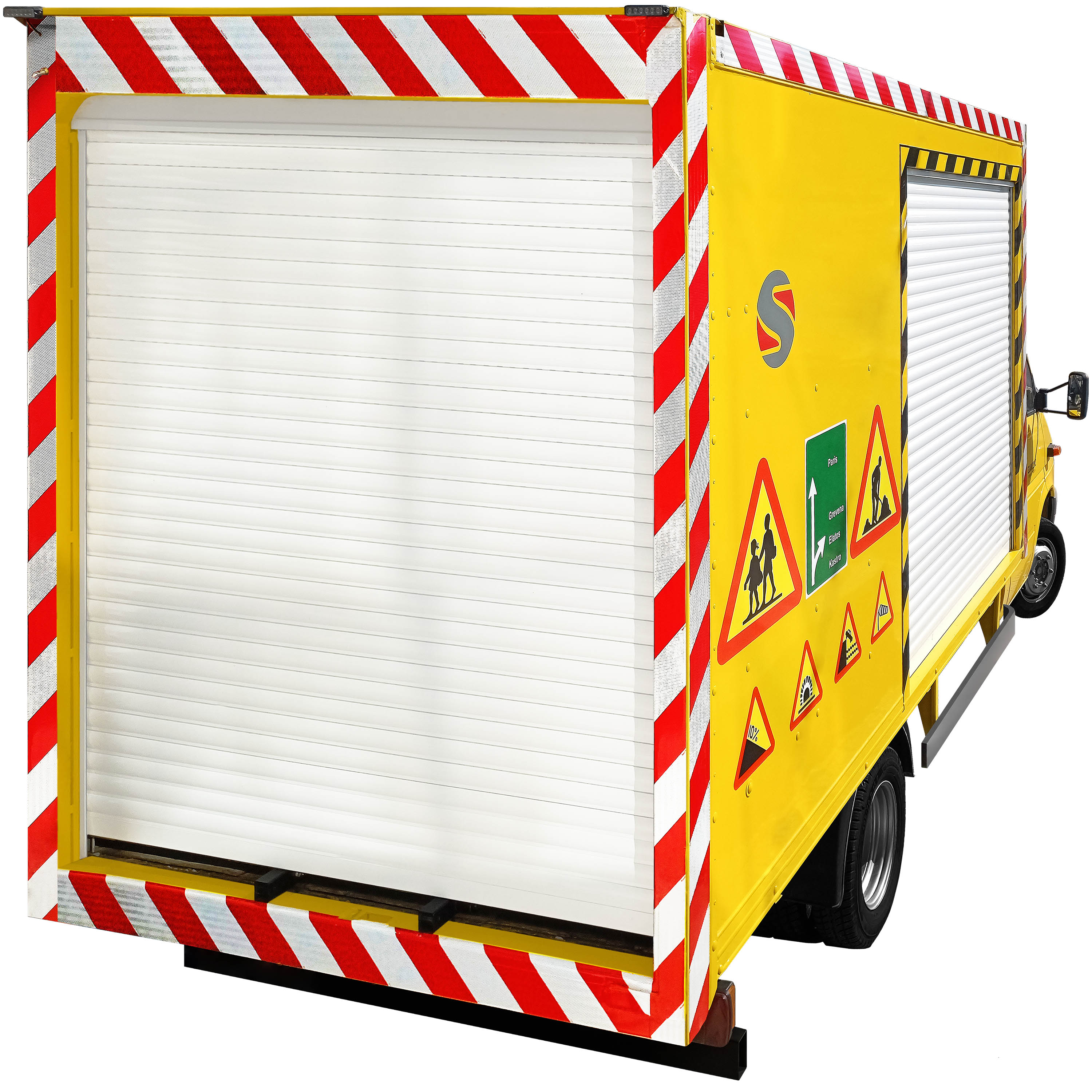 truck mounted road marking kit vezos roadmaster 5 - line striping truck - road marking truck