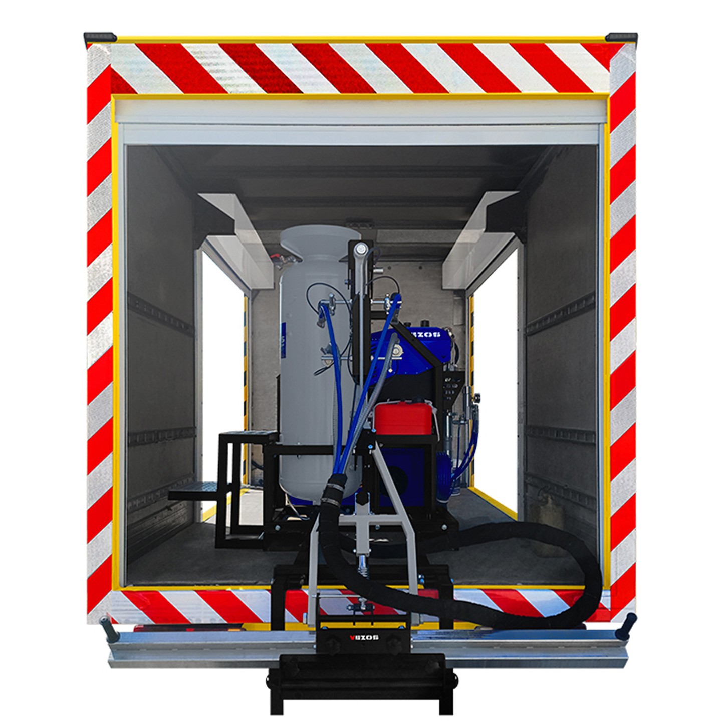 truck mounted road marking kit vezos roadmaster 5 - line striping truck - road marking truck