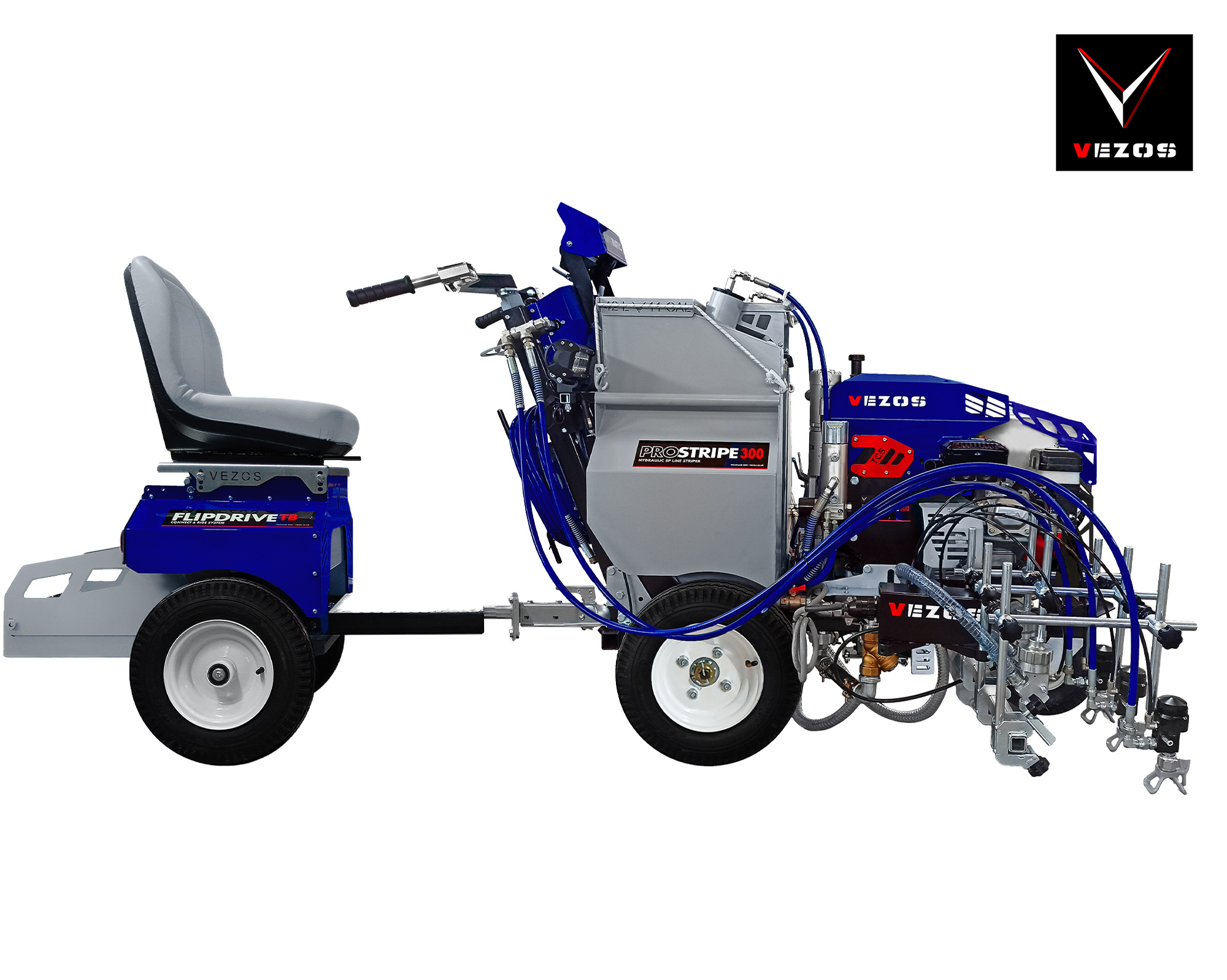 automatic line striper vezos prostripe 300 linematic with flipdrive rider