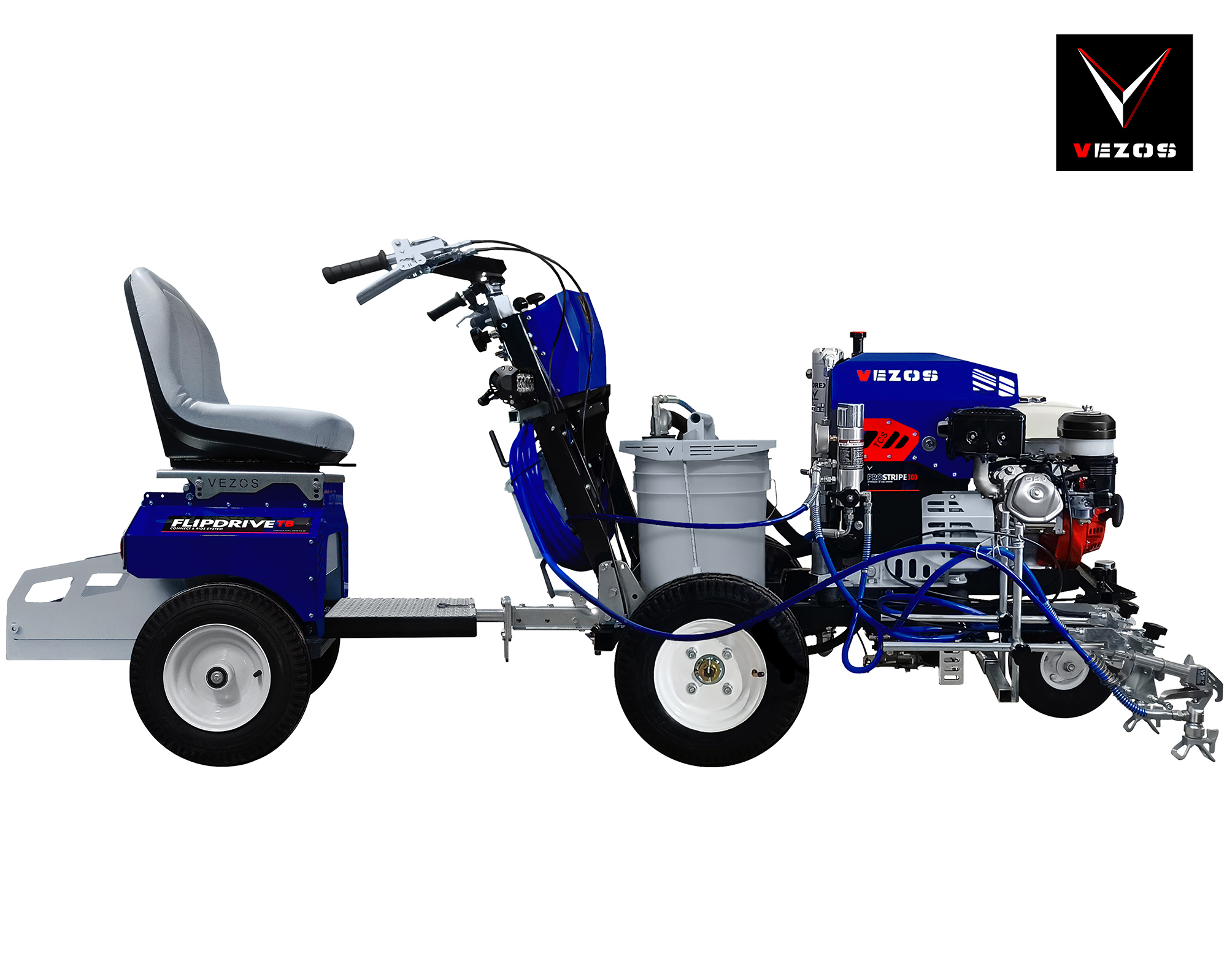 self propelled line striper vezos prostripe 300 with rider seat