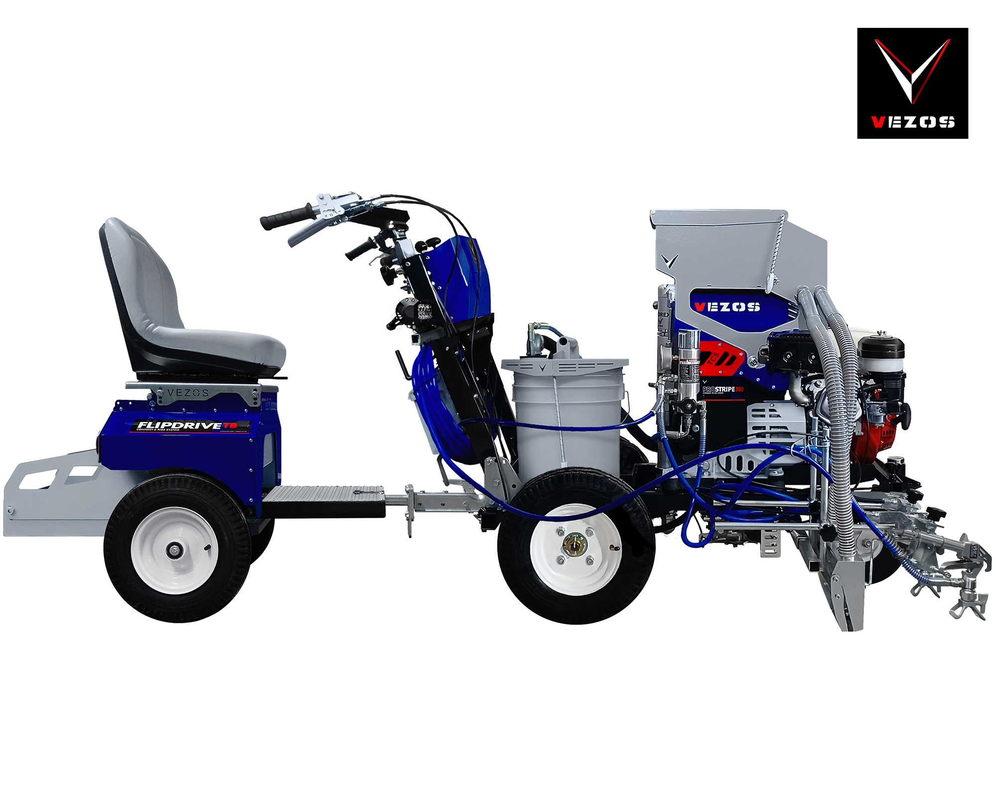 self propelled line striper vezos prostripe 300 with rider seat