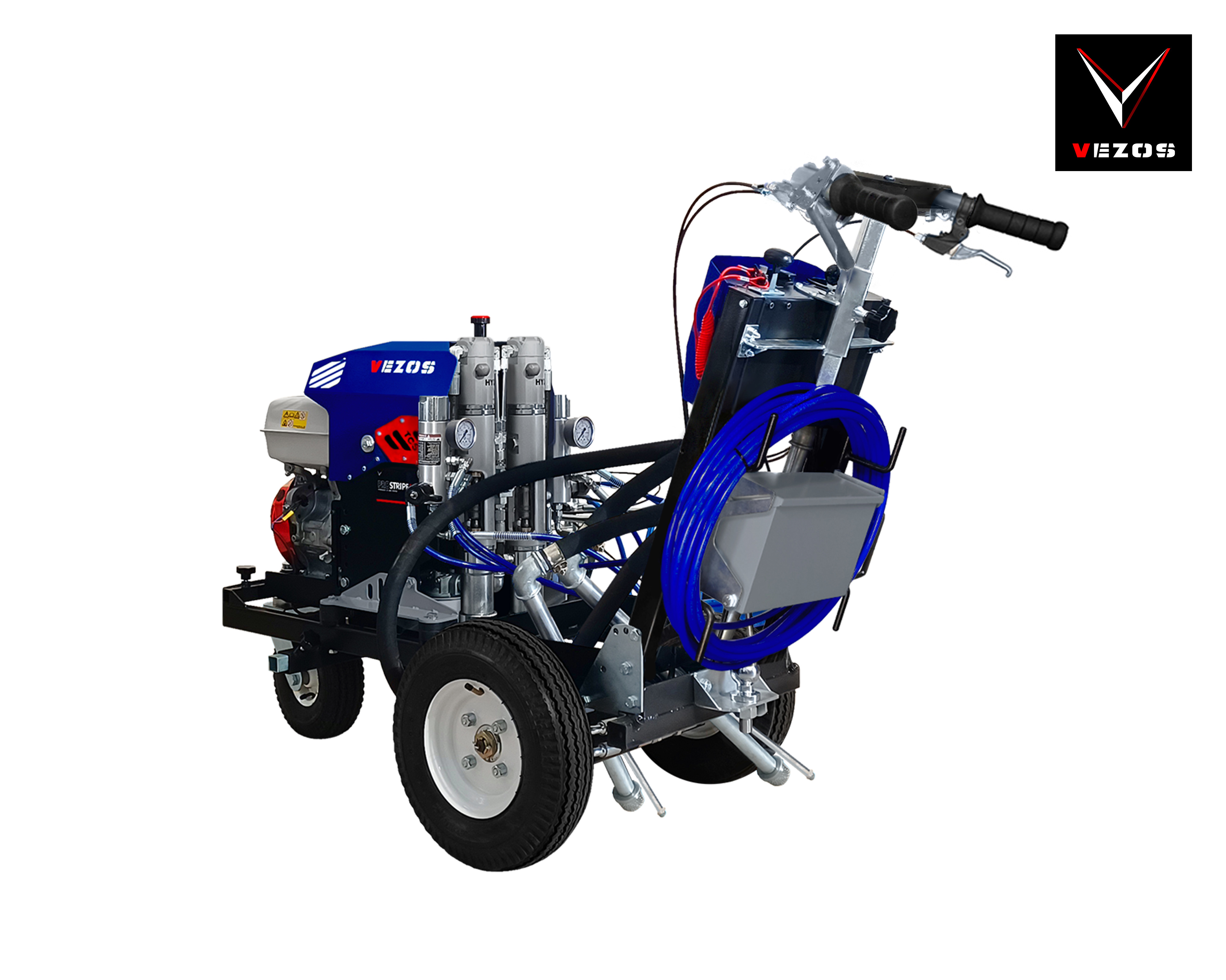vezos walk behind line striper PROSTRIPE 300 DC - 2 paint guns - dual color operation