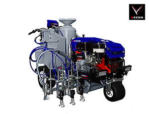 Self-Propelled Line Striper PROSTRIPE 400 SP LINEMATIC - Selective Steering - Pressurized Bead System - 3 Paint Guns