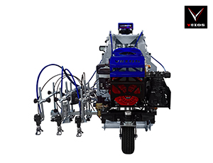 Self Propelled Line Striper PROSTRIPE 400 SP LINEMATIC - Selective Steering - 3 Paint Gun with FLIPDRIVE TB Rider
