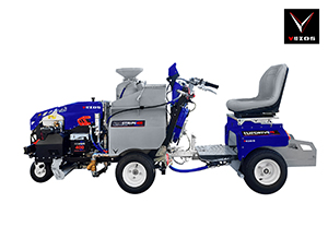 Self Propelled Line Striper PROSTRIPE 400 SP LINEMATIC - Selective Steering - 2 Paint Gun with FLIPDRIVE TB Rider